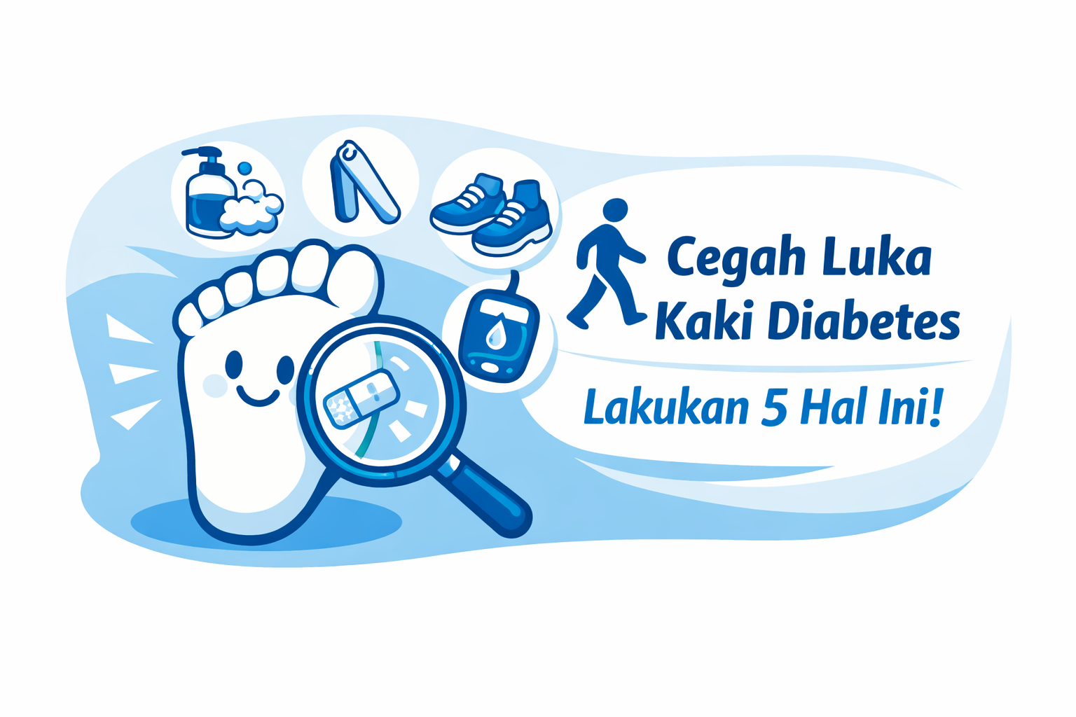 Anda memiliki Diabetes? Lakukan 5 hal ini agar terhindar dari luka kaki diabetes (Ulkus DM)